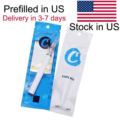 Prefilled Cookies Vape Cartridges Ships from USA Disposable E-cigarettes Filled 1000mg 1ml Ceramic Glass Thick Oil Dab